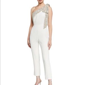 Jay Godfrey White/Ivory Jumpsuit with Bow
